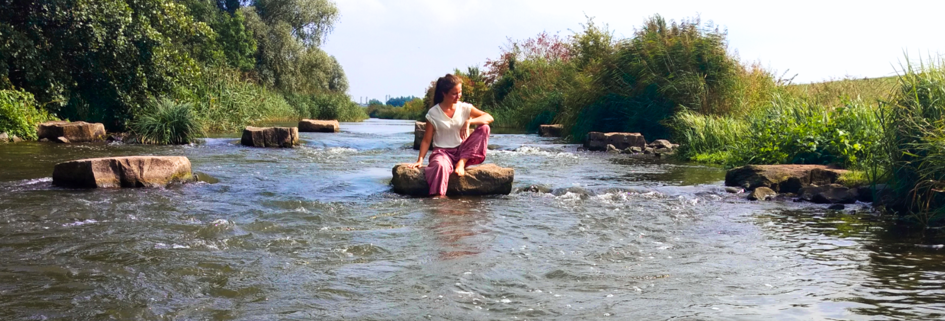 Banner - meditieren am Wasser