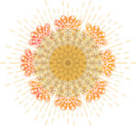 Mandala leuchtend - Graphik